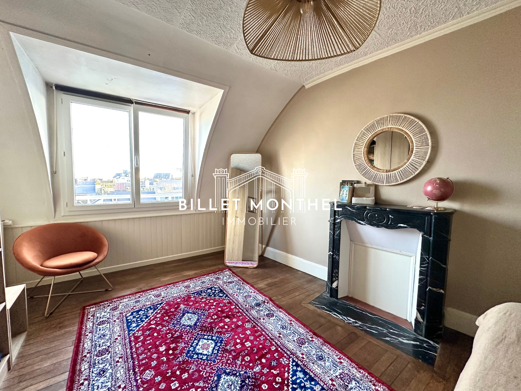 chambre-cheminee-marbre-parquet-cherbourg-centre-appartement