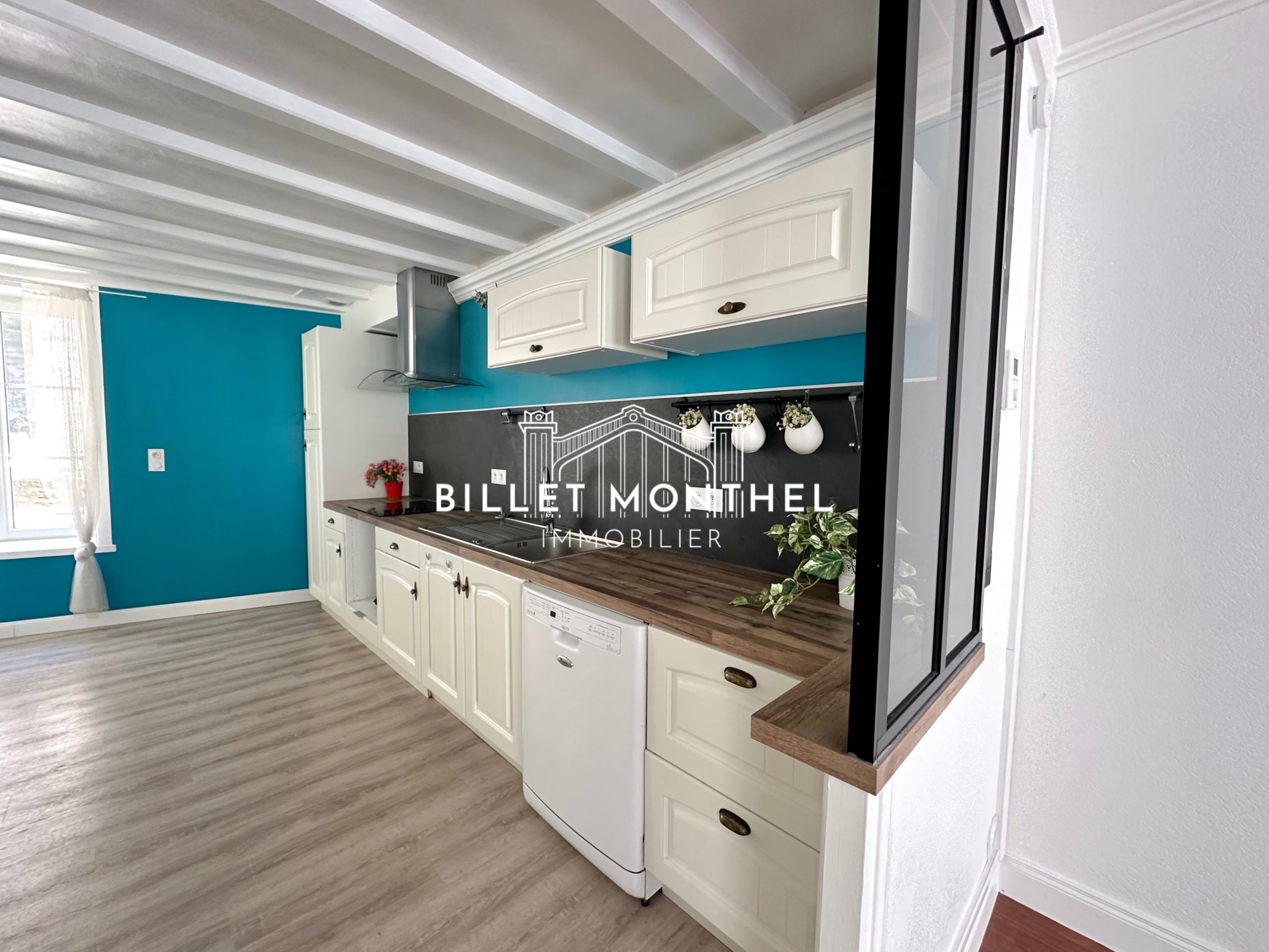 plan de travail-appartement-centre-ville-cherbourg-immobilier-à-vendre